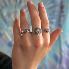 Leelavadee zilveren ringen met maansteen